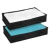 2-Pack Under The Bed Chest Organizer, Black