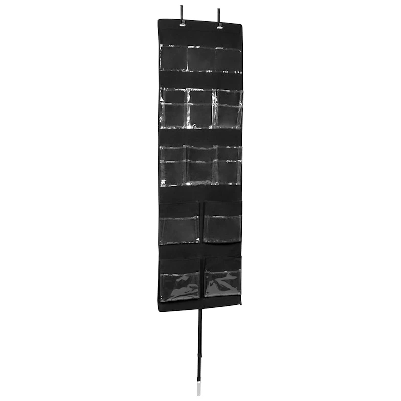 23-Pocket Over The Door Organizer, Black 1 23-Pocket Over The Door Organizer, Black