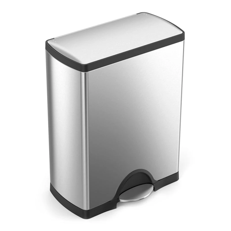50 Liter (13.2 Gal) Classic Rectangular Step Trash Can Brushed Stainless Steel 1 50 Liter (13.2 Gal) Classic Rectangular Step Trash Can Brushed Stainless Steel