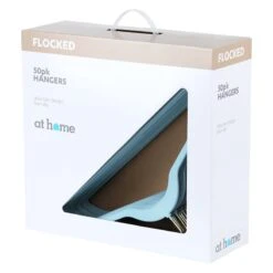 50-Pack Velvet Suit Hangers, Pastel Blue -At Home Sales Store 50 pack velvet suit hangers pastel blue 4