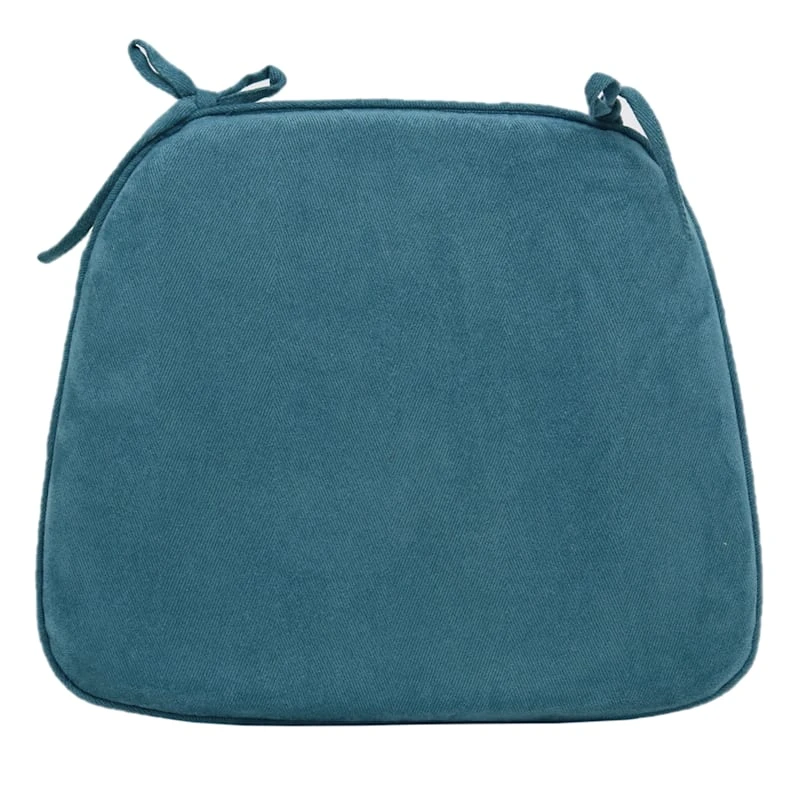 Alexander Teal Plush Foam Chair Pad 1 Alexander Teal Plush Foam Chair Pad