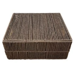 Brown Paper Rope Storage Basket, Large