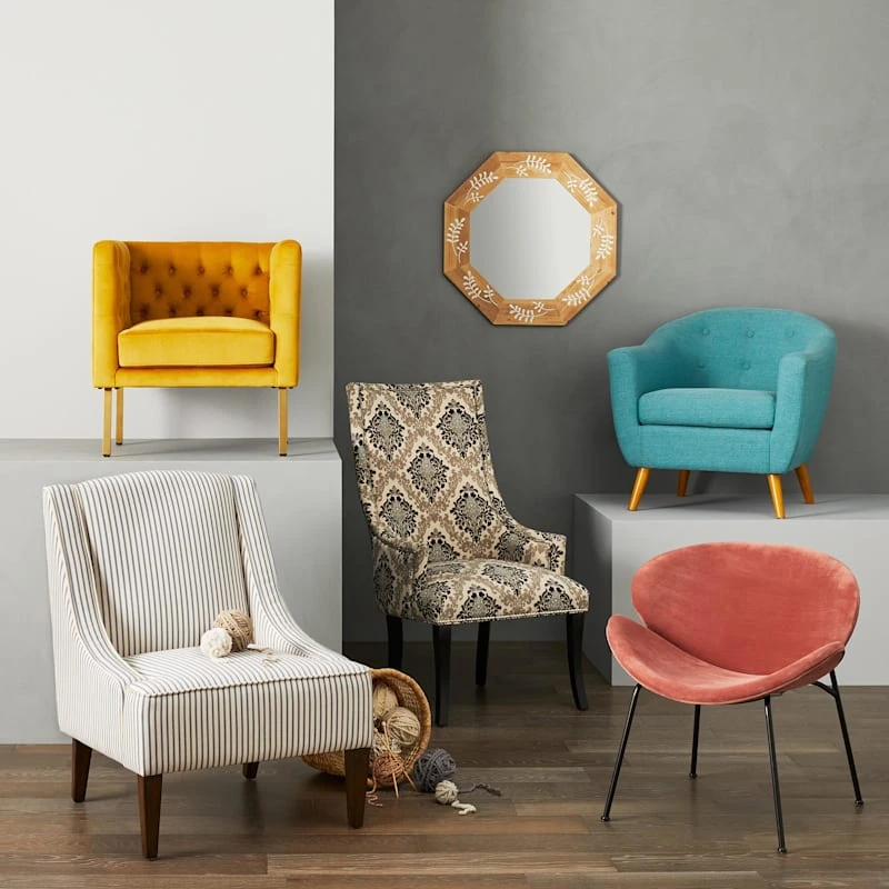 Chatham Damask Print Accent Chair 2 Chatham Damask Print Accent Chair - Image 2