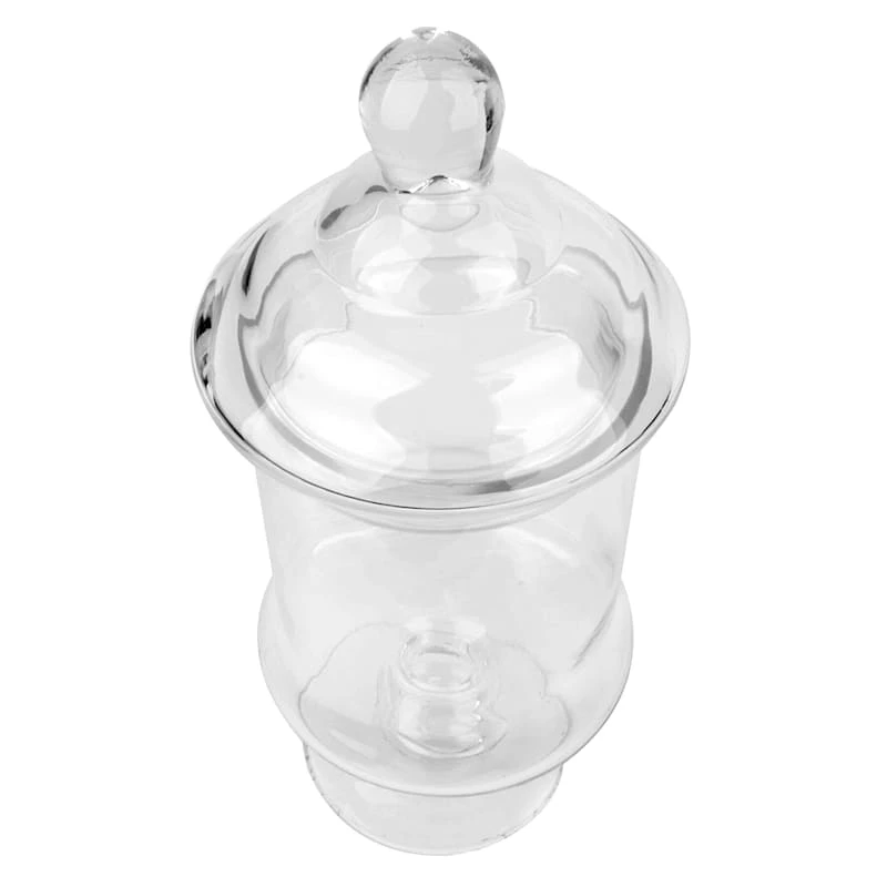 Clear Glass Apothecary Jar, 15" 2 Clear Glass Apothecary Jar, 15" - Image 2