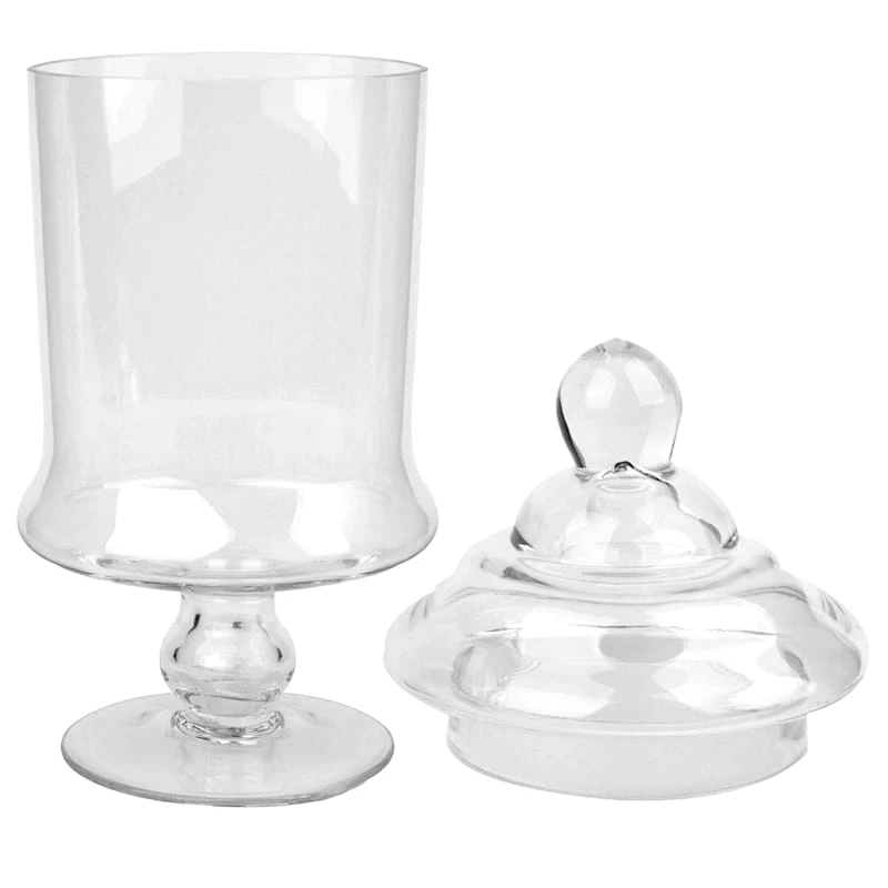 Clear Glass Apothecary Jar, 15" 3 Clear Glass Apothecary Jar, 15" - Image 3