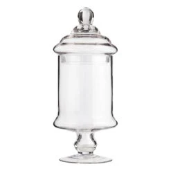 Clear Glass Apothecary Jar, 15"