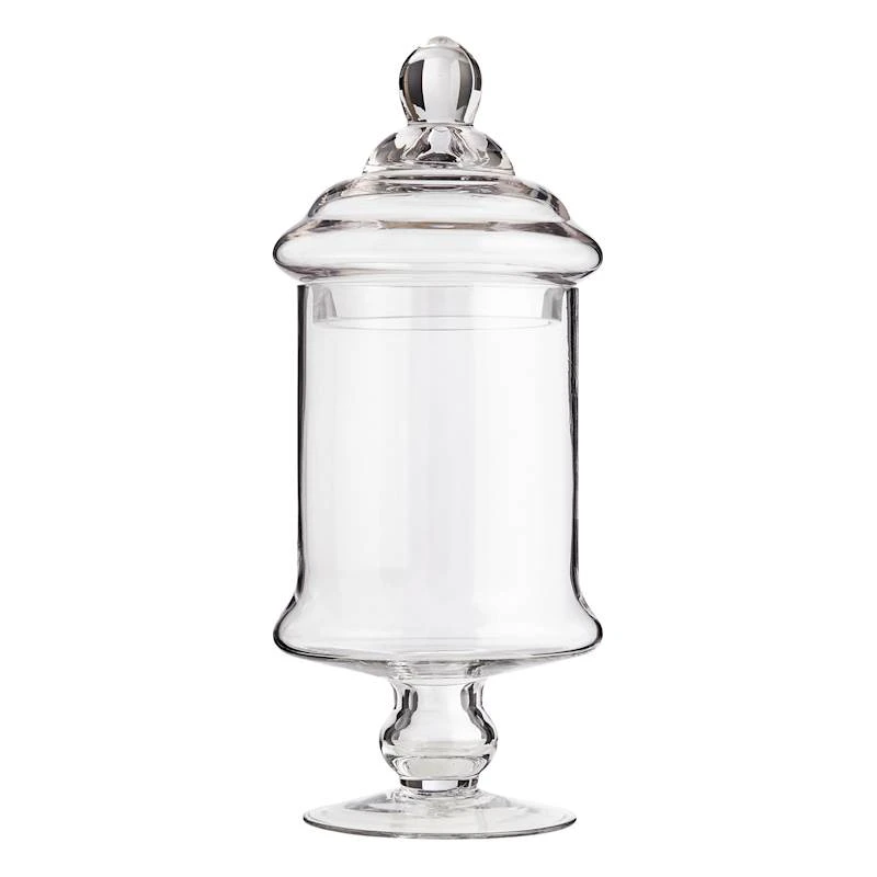 Clear Glass Apothecary Jar, 15" 1 Clear Glass Apothecary Jar, 15"