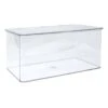 Clear Hinged Storage Bin, Large