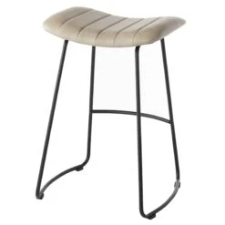Crosby St Jude Grey Backless Barstool, 30" -At Home Sales Store crosby st jude grey backless barstool 30 2