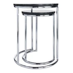 Crosby St Set Of 2 Essex Black Marble Nesting Tables 7 Crosby St Set Of 2 Essex Black Marble Nesting Tables -At Home Sales Store crosby st set of 2 essex black marble nesting tables 3