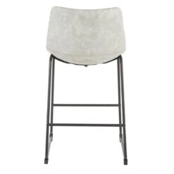 Drake Modern Faux Leather Industrial Barstool, Light Grey 10 Drake Modern Faux Leather Industrial Barstool, Light Grey -At Home Sales Store drake modern faux leather industrial barstool light grey 4