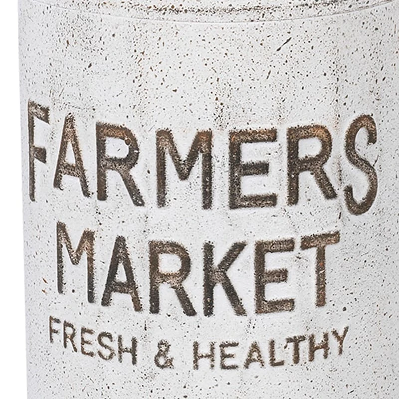 Farmhouse Metal Milk Jug Vase, 13" 2 Farmhouse Metal Milk Jug Vase, 13" - Image 2