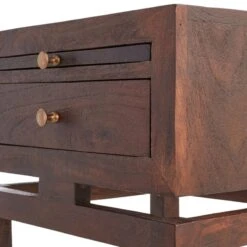 Found & Fable Maddison Chestnut Wood Side Table With Drawer -At Home Sales Store found fable maddison chestnut wood side table with drawer 4