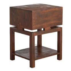Found & Fable Maddison Chestnut Wood Side Table With Drawer -At Home Sales Store found fable maddison chestnut wood side table with drawer 5