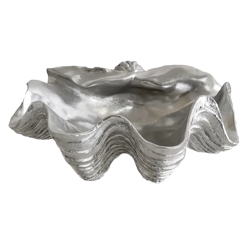 Grey Seashell Flowerpot, 6" 1 Grey Seashell Flowerpot, 6"