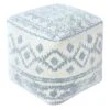 Honeybloom Blue & Cream Pouf