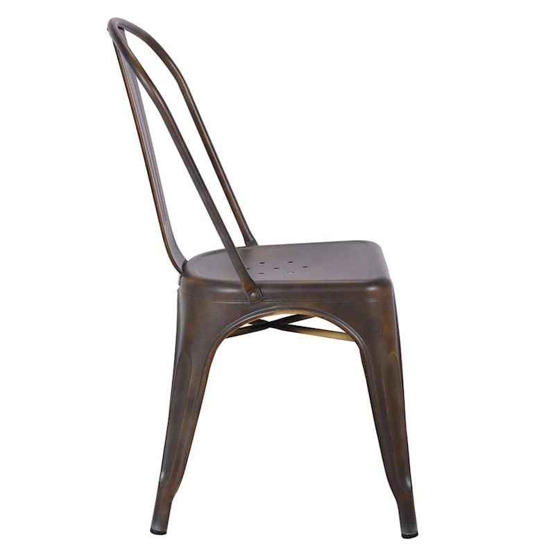 Honeybloom Idris Bronze Metal Dining Chair 3 Honeybloom Idris Bronze Metal Dining Chair - Image 3