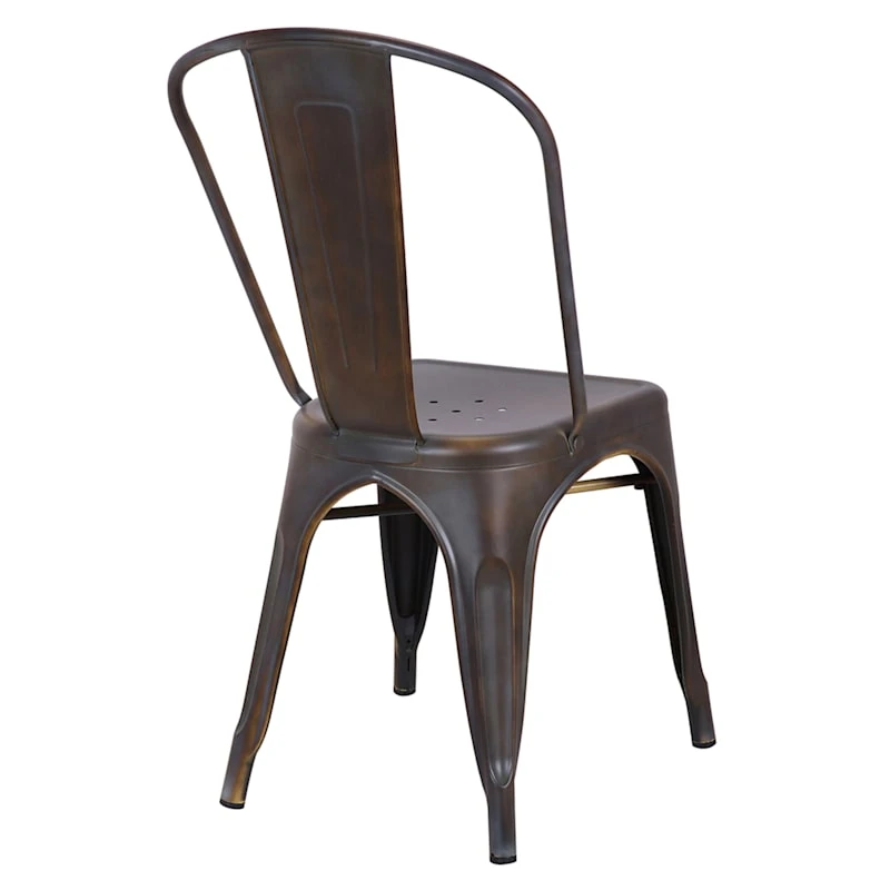 Honeybloom Idris Bronze Metal Dining Chair 4 Honeybloom Idris Bronze Metal Dining Chair - Image 4