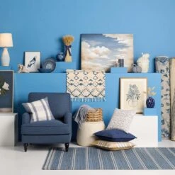 Honeybloom Katherine Navy Ceramic Vase, 8" -At Home Sales Store honeybloom katherine navy ceramic vase 8 2