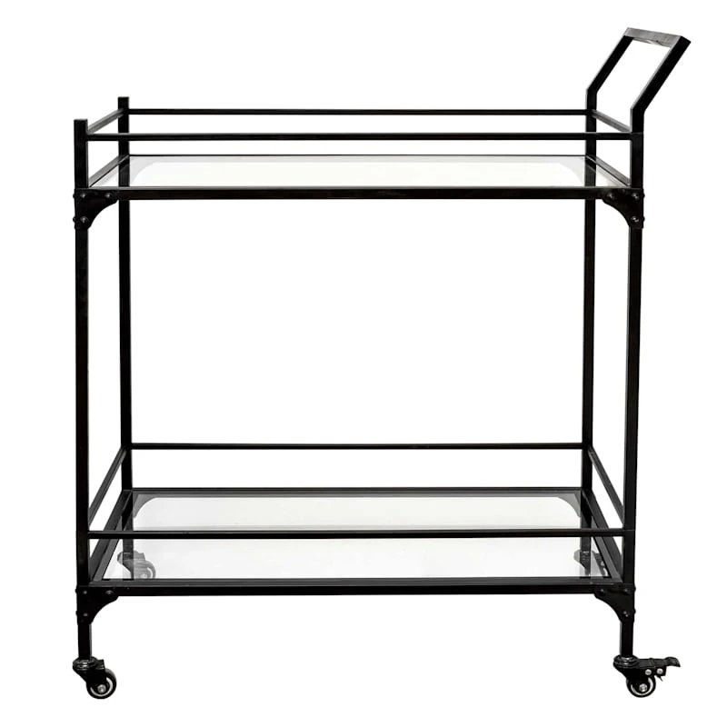 Honeybloom Sage Frost Bar Cart 2 Honeybloom Sage Frost Bar Cart - Image 2
