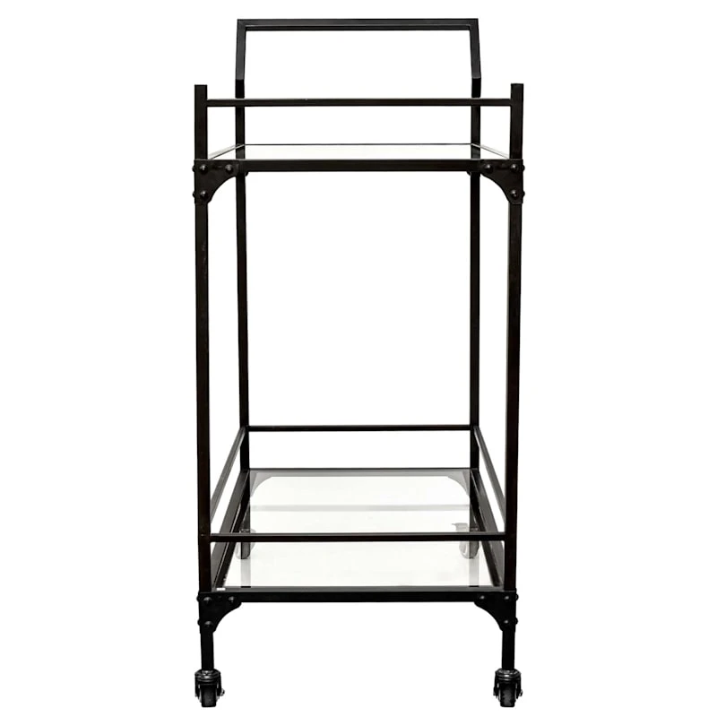 Honeybloom Sage Frost Bar Cart 3 Honeybloom Sage Frost Bar Cart - Image 3