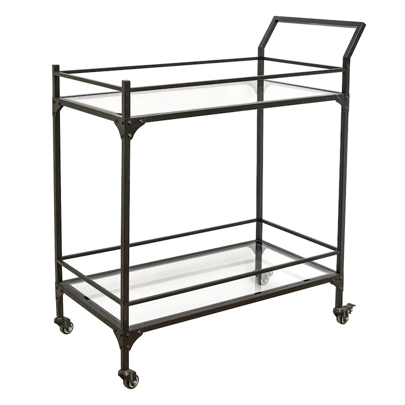 Honeybloom Sage Frost Bar Cart 1 Honeybloom Sage Frost Bar Cart