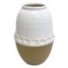 Honeybloom White Terracotta Vase, 10"