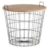 Honeybloom Wire Basket Storage Table