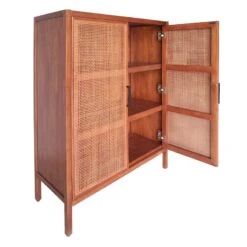Honeybloom Wood Rattan Door Cabinet 9 Honeybloom Wood Rattan Door Cabinet -At Home Sales Store honeybloom wood rattan door cabinet 4
