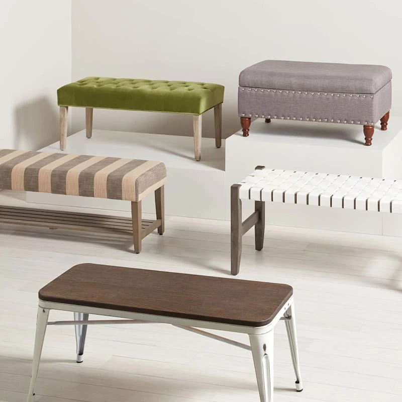 Jasmine Charcoal Grey Upholstered Storage Bench With Nail Heads 3 Jasmine Charcoal Grey Upholstered Storage Bench With Nail Heads - Image 3