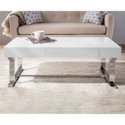 Laila Ali Astrid White Coffee Table -At Home Sales Store laila ali astrid white coffee table 4
