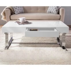 Laila Ali Astrid White Coffee Table -At Home Sales Store laila ali astrid white coffee table 5