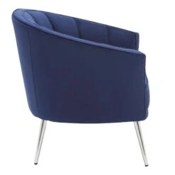 Laila Ali Avani Blue Velvet Accent Chair -At Home Sales Store laila ali avani blue velvet accent chair 3