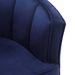 Laila Ali Avani Blue Velvet Accent Chair -At Home Sales Store laila ali avani blue velvet accent chair 6