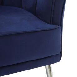 Laila Ali Avani Blue Velvet Accent Chair -At Home Sales Store laila ali avani blue velvet accent chair 7
