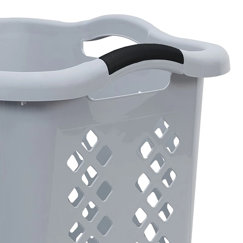 Laundry Hamper Basket, Grey 2 Laundry Hamper Basket, Grey - Image 2