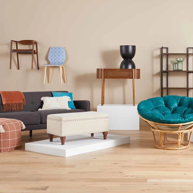 Parkview 5-Tier Metal & Wood Veneer Bookshelf 3 Parkview 5-Tier Metal & Wood Veneer Bookshelf - Image 3