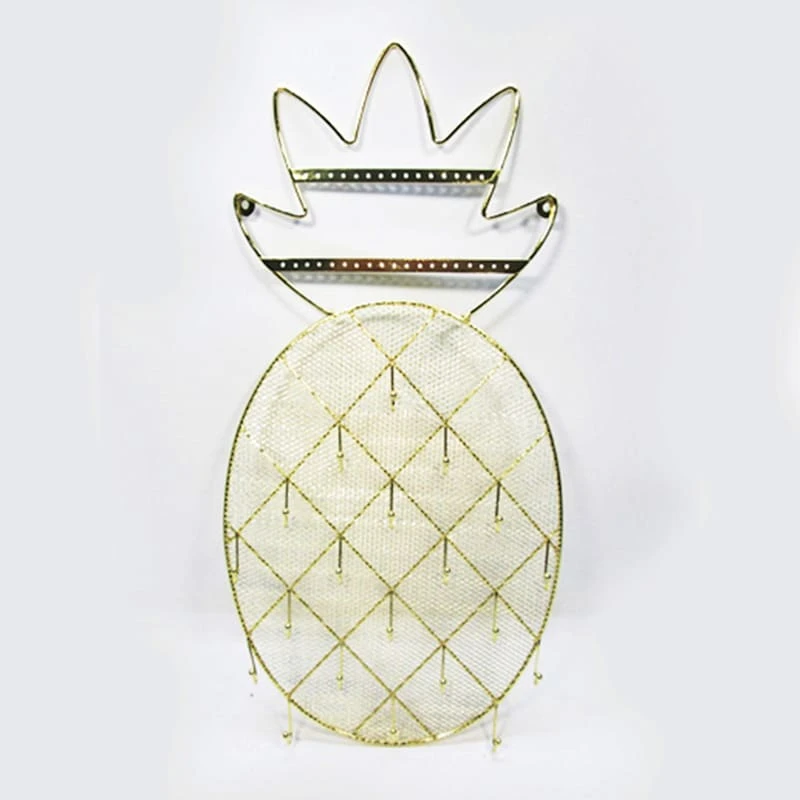 Pineapple French Gold Jewelry Stand, 20.5" 1 Pineapple French Gold Jewelry Stand, 20.5"