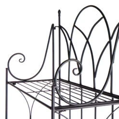 Providence 5-Tier Black Gothic Baker Rack With Metal Wire Shelves -At Home Sales Store providence 5 tier black gothic baker rack with metal wire shelves 4