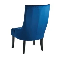 Providence Cassia Velvet Accent Chair, Navy Blue -At Home Sales Store providence cassia velvet accent chair navy blue 2