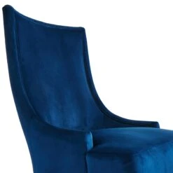 Providence Cassia Velvet Accent Chair, Navy Blue -At Home Sales Store providence cassia velvet accent chair navy blue 3