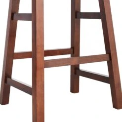Providence Dark Walnut Saddle Stool, 24" 6 Providence Dark Walnut Saddle Stool, 24" -At Home Sales Store providence dark walnut saddle stool 24 2