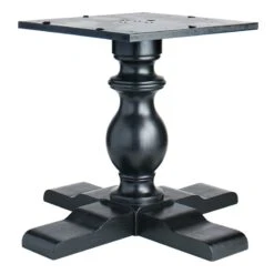 Providence Evening Mist Black Cylinder Table Pedestal, Top & Base Sold Separately -At Home Sales Store providence evening mist black cylinder table pedestal top base sold separately 3
