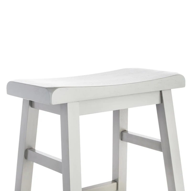 Providence Grey Saddle Backless Counter Stool, 24" 3 Providence Grey Saddle Backless Counter Stool, 24" - Image 3