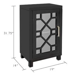 Providence Merrick Black 1-Door Cabinet -At Home Sales Store providence merrick black 1 door cabinet 4
