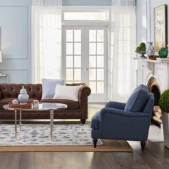 Providence Rogan Armchair, Navy 9 Providence Rogan Armchair, Navy -At Home Sales Store providence rogan armchair navy 3