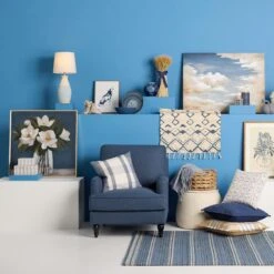 Providence Rogan Armchair, Navy 11 Providence Rogan Armchair, Navy -At Home Sales Store providence rogan armchair navy 5