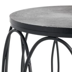 Providence Round Wood Top With Oval Metal Table, Small 7 Providence Round Wood Top With Oval Metal Table, Small -At Home Sales Store providence round wood top with oval metal table small 2