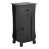 Providence Theodore Black 1-Drawer Cabinet End Table, 29"