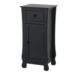 Providence Theodore Black 1-Drawer Cabinet End Table, 29" -At Home Sales Store providence theodore black 1 drawer cabinet end table 29 2